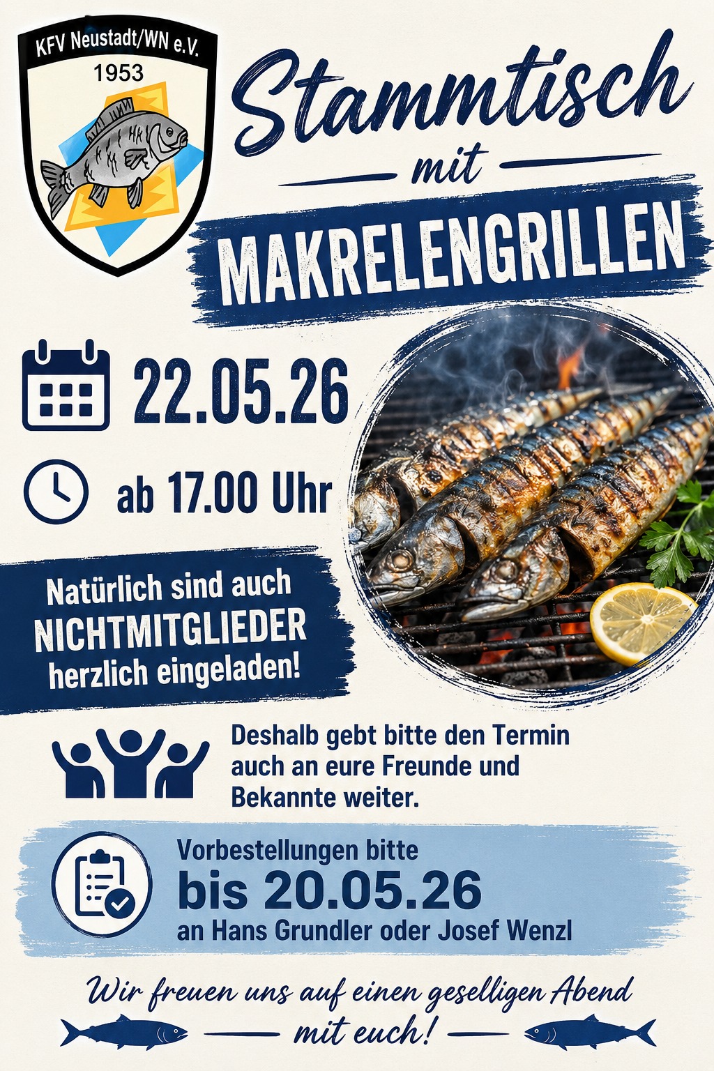 Plakat Stammtisch 22.05.26